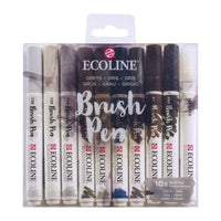 Акварелни пенкала Ecoline Brush Pen Greys - 1