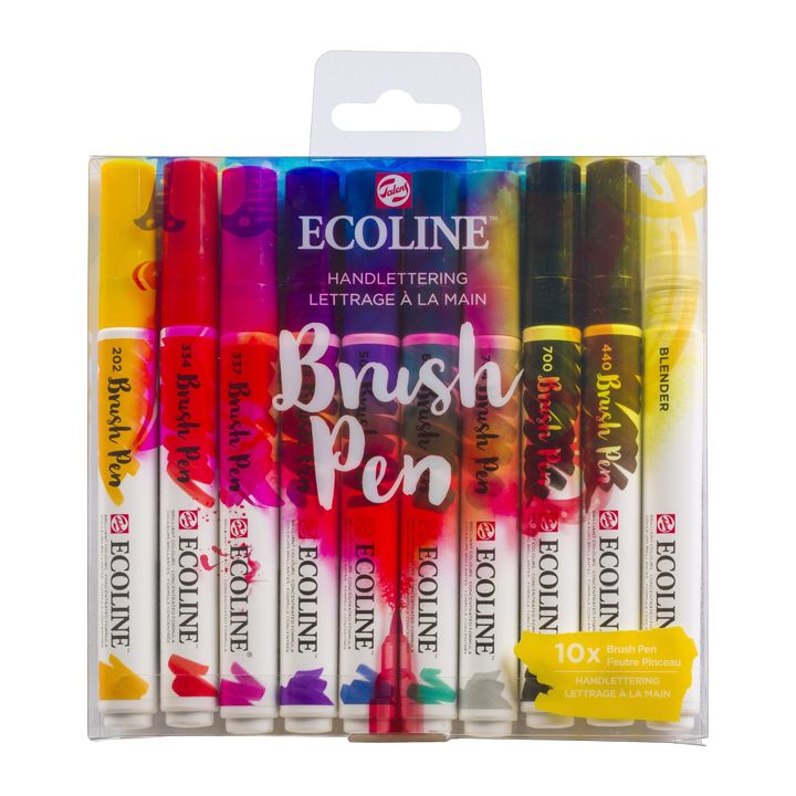 Акварелни пенкала Ecoline Brush Pen Hand Lettering - 1