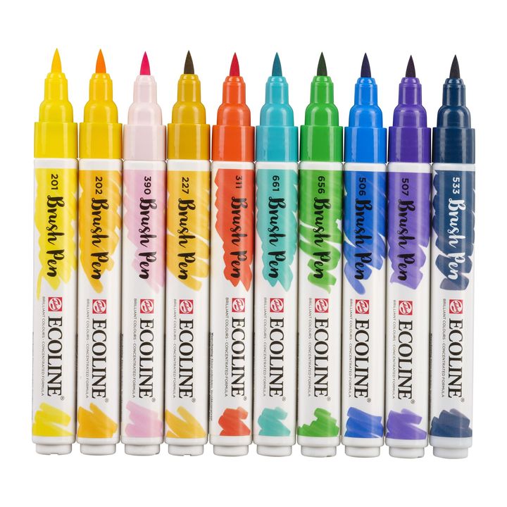 Акварелни пенкала Ecoline Brush Pen Illustrator - 3