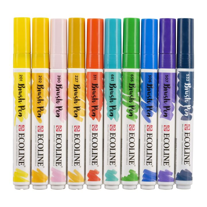Акварелни пенкала Ecoline Brush Pen Illustrator - 5
