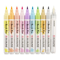 Акварелни пенкала ECOLINE BRUSH PEN пастел 10 парчиња - 2