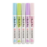Акварелни пенкала Ecoline Brush Pen Pastel - 5