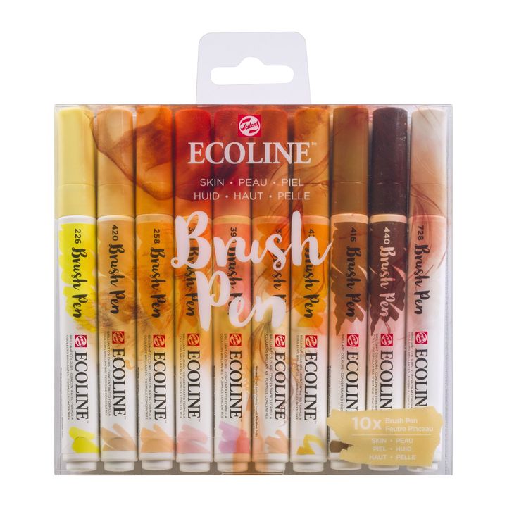 Акварелни пенкала Ecoline Brush Pen Skin - 1