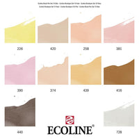 Акварелни пенкала Ecoline Brush Pen Skin - 4