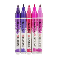 Акварелни пенкала Ecoline Brush Pen Violet - 3