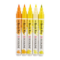 Акварелни пенкала Ecoline Brush Pen Yellow - 3