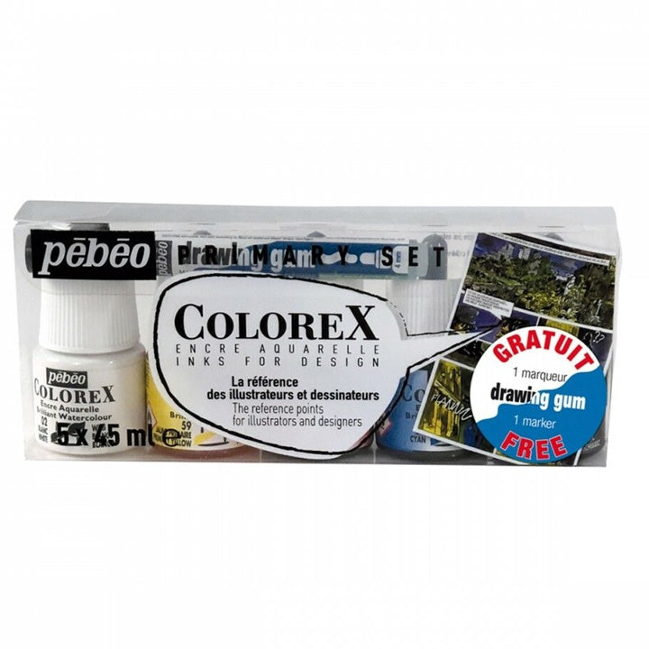 Акварелно мастило Colorex Pebeo / основен сет 5 x 45 ml