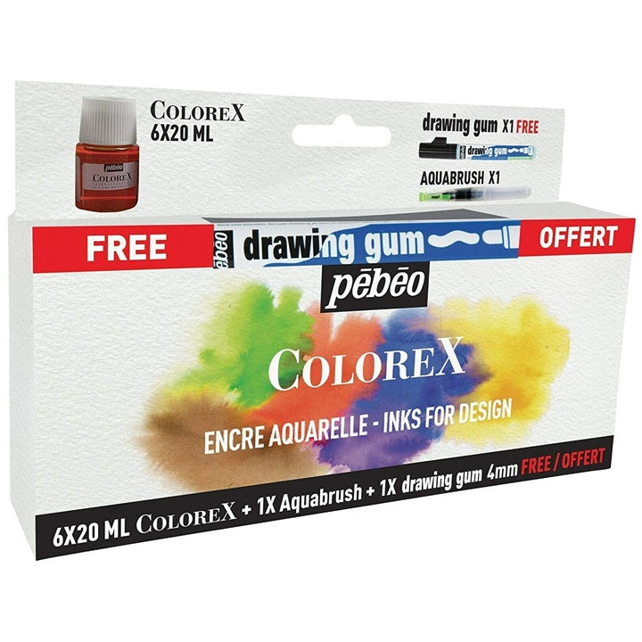 Акварелно мастило Colorex Pebeo / сет 6 x 20 ml