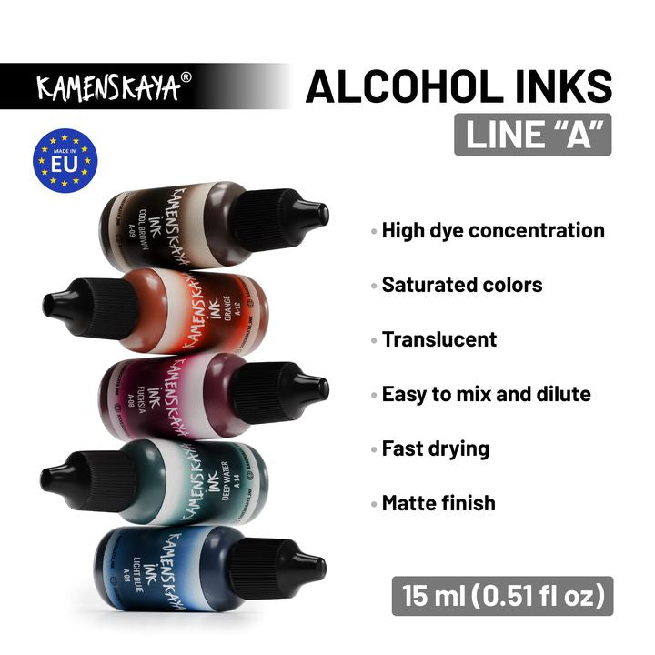 Алкохолно мастило KAMENSKAYA A-LINE 15ml — слика 36