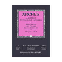 ARCHES акварелен блок мазен HP природно бела 300 g/m² A5 – A3 - 12 листови