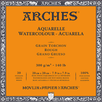 ARCHES акварелен блок Rough природно бела 300 g/m² 10 – 31 cm - 20 листови