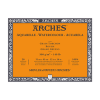 ARCHES акварелен блок Rough природно бела 300 g/m² 10 – 31 cm - 20 листови