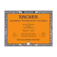 ARCHES акварелен блок Rough природно бела 300 g/m² 10 – 31 cm - 20 листови
