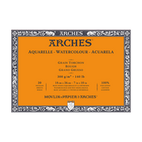 ARCHES акварелен блок Rough природно бела 300 g/m² 10 – 31 cm - 20 листови