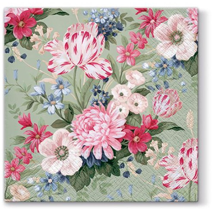 Ароматизирани салфетки за декупаж Calm Flowers - 1 парче