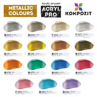 Сет акрилни бои Kompozit ACRYL PRO BOX 73 x 75 ml