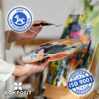 Сет акрилни бои Kompozit STANDART Fluorescent 6 x 20 ml