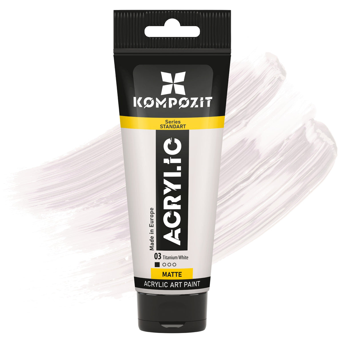 Акрилна боја STANDART Kompozit 75 ml – 03 Титанска бела