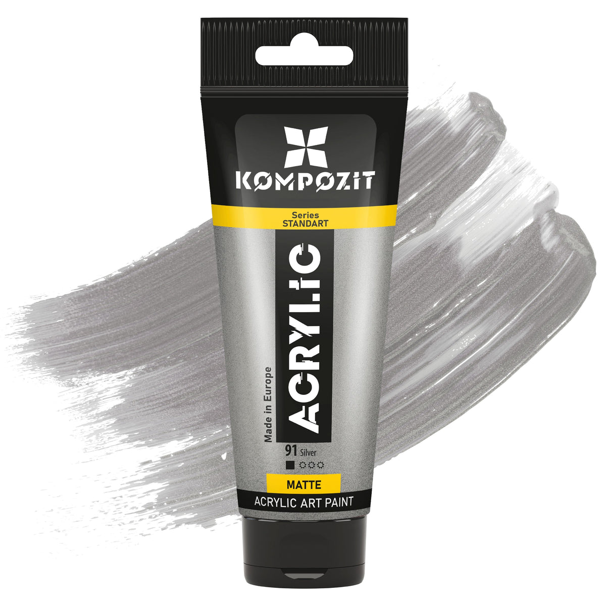 Акрилна боја STANDART Kompozit Metallic 75 ml – 91 Сребрена