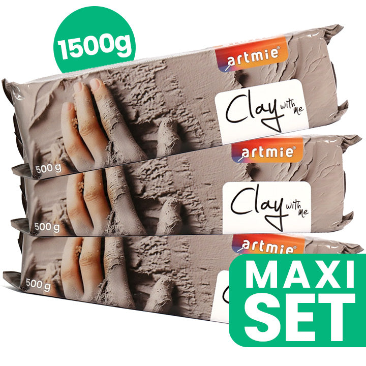 ARTMIE Clay with me Сет за моделирање глина 3x500гр - 1