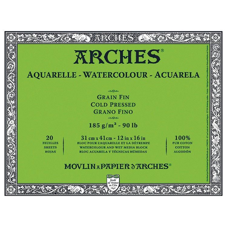 Блок ARCHES® Aquarelle Watercolour Cold Pressed