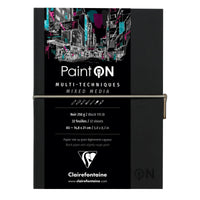 Блок црна хартија CLAIREFONTAINE Paint'On 250 g/m² - 32 листа (A5 – 14 x 14 cm)