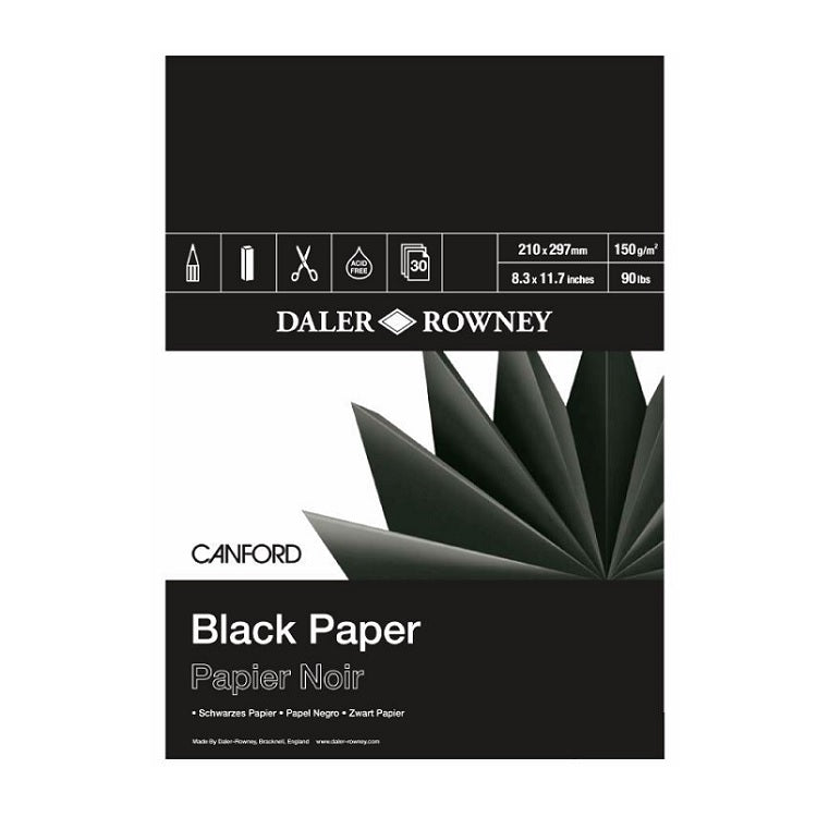 Блок црна хартија Daler-Rowney Canford - 2