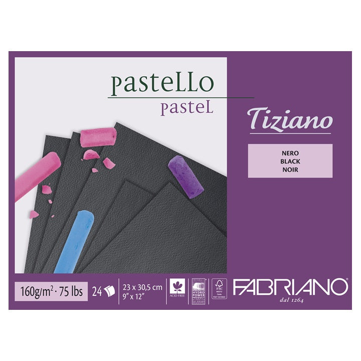 Блок црни хартии за пастел FABRIANO Tiziano - 2