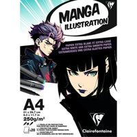 Блок хартија CLAIREFONTAINE Manga Illustration 250 g/m² A5 – A3 - 20 листови