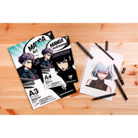 Блок хартија CLAIREFONTAINE Manga Illustration 250 g/m² A5 – A3 - 20 листови