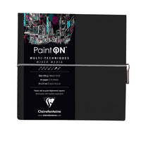 Блок хартија CLAIREFONTAINE Paint'On 250 g/m² 19 x 19 cm - 32 листови – Црна