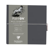 Блок хартија CLAIREFONTAINE Paint'On 250 g/m² 19 x 19 cm - 32 листови – Сива