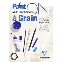 Блок за микс медиа CLAIREFONTAINE Paint'On a grain 250 g – 20 листа
