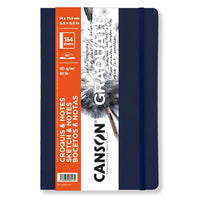 Блок за скицирање Canson Graduate Art Book 90 g/m², 184 листа, 14 x 21,6 cm, мек повез, Dark Blue