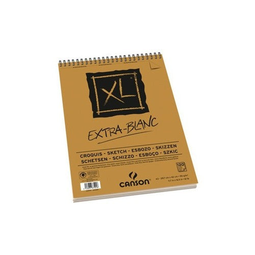 Блок за скицирање CANSON XL Extra Blanc 90 g/m² A5 - 60 листа, спирален повез