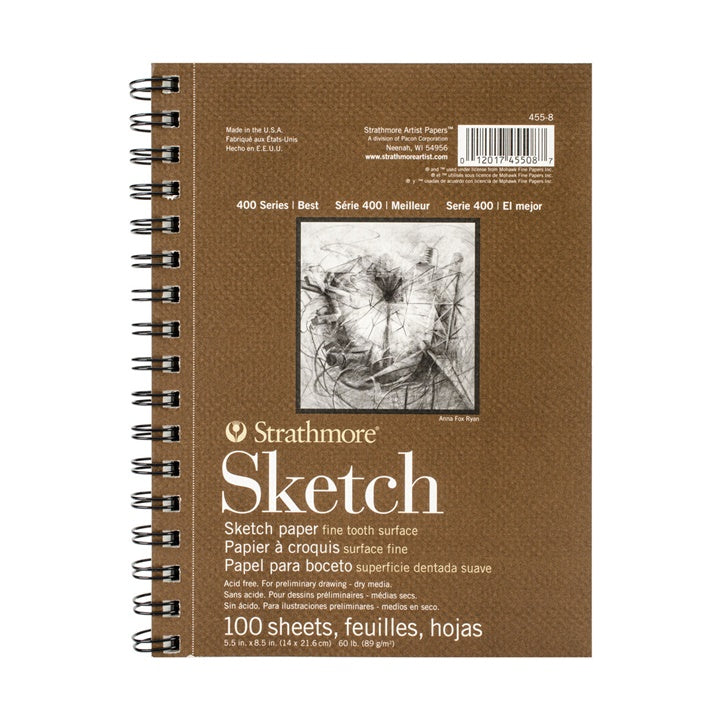 Блок за скицирање Strathmoer Sketch 100 листови - 14.8 x 21 cm