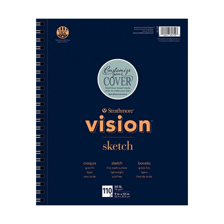 Блок за скицирање Strathmore Vision 110 листови - 22.9 x 30.5 cm