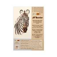Блок за сликицарање 100 крем листови / сиво-кафеави - 3