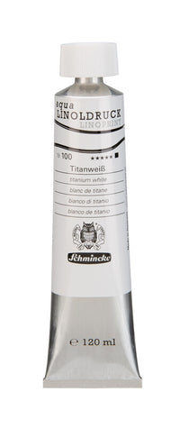 Бои за линорез Schmincke aqua-LINOPRINT 120 ml – 100 Титаниумска бела