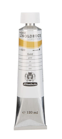 Бои за линорез Schmincke aqua-LINOPRINT 120 ml – 820 Златна