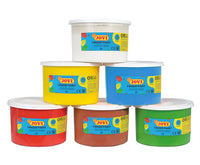 Бои за сликање со прсти JOVI 6 x 500 ml - сет 6 пар.