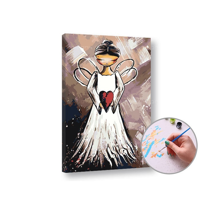 Боја по броеви - АНГЕЛ СО СРЦЕ - 1