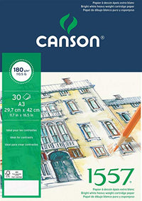 Блок за скицирање Canson 1557 180 g/m² A4 лепен - 30 листа