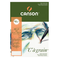 Блок за скицирање CANSON C a grain 180 g/m² A4, 30 листови, ситнозрнест, спирален повез