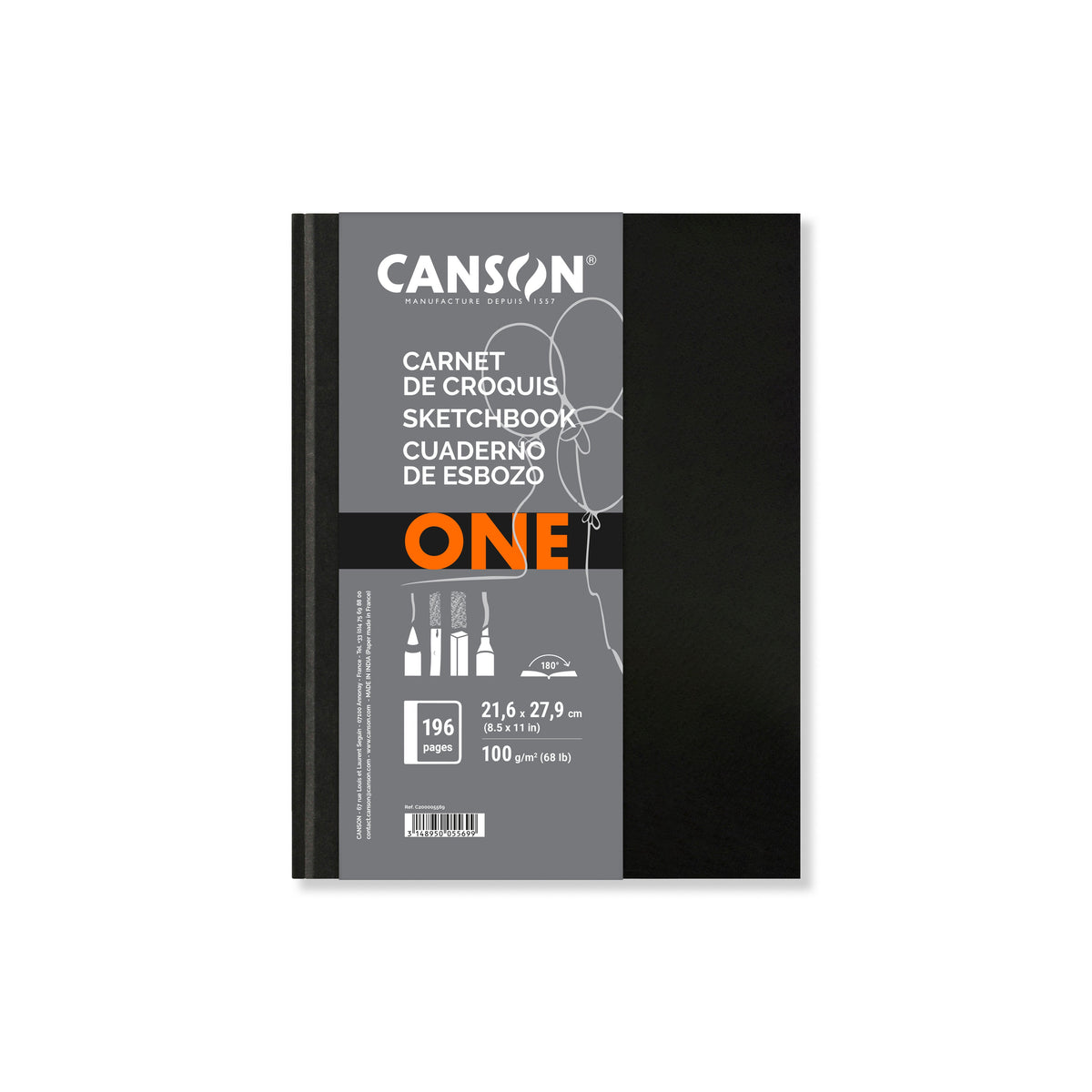 CANSON Canson Art Book One скицер со тврд повез 100 g/m² 98 листа - 21,6 x 27,9 cm