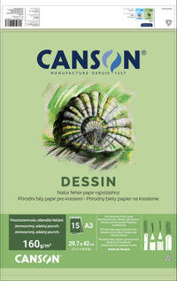 Блок за цртање CANSON Dessin A3 160 g - 15 листа