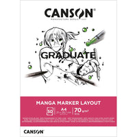 Canson Graduate Manga блок 200 g/m² - 30 листа, A4, лепен