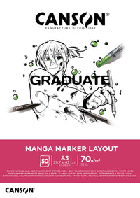 Canson Graduate Marker блок за маркери 70 g/m² A3 залепен - 50 листа