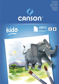 CANSON Kids блок за цртање 200 g/m² 20 листа A4 лепен