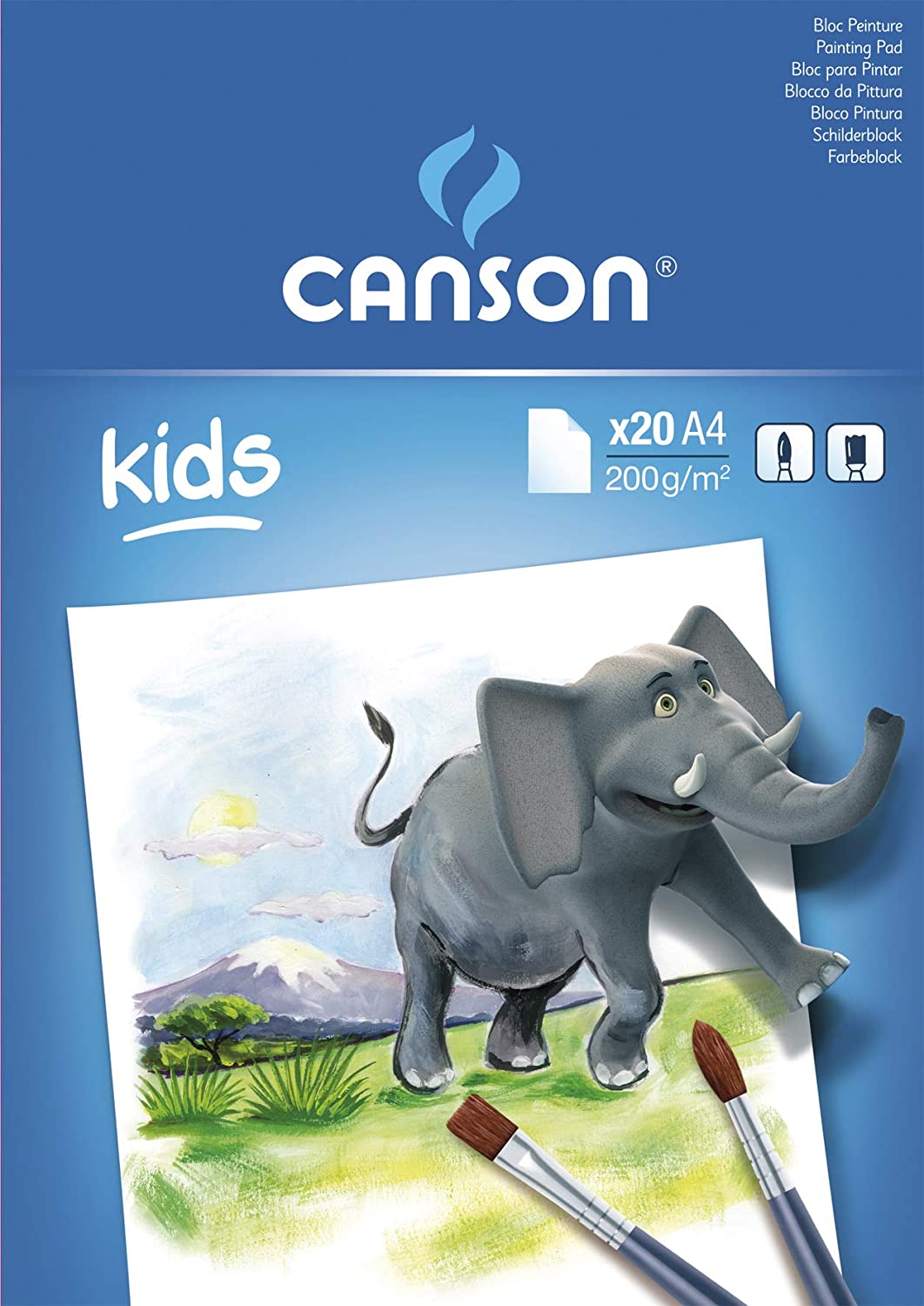 CANSON Kids блок за цртање 200 g/m² 20 листа A4 лепен